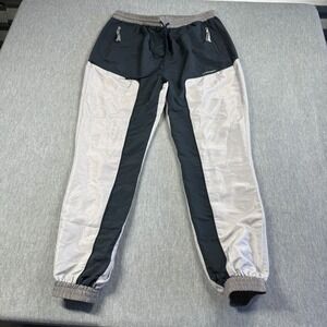 Unknwn Track Pants Men's XL Grey Navy Colorblock Zipper Pocket‎ Jogger Gym Pants
